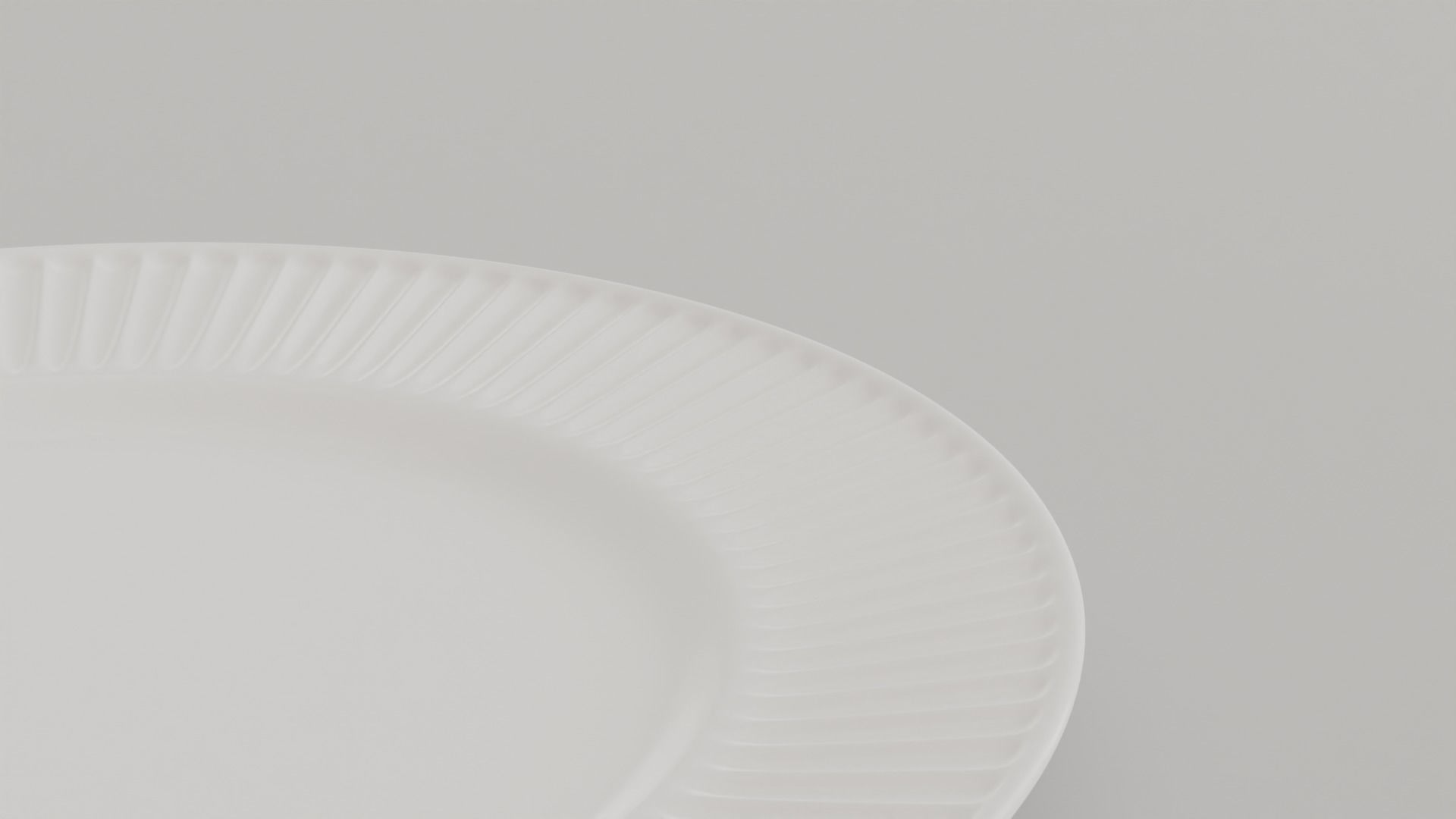 Ridges Cake Plate Low-poly 3D model_3