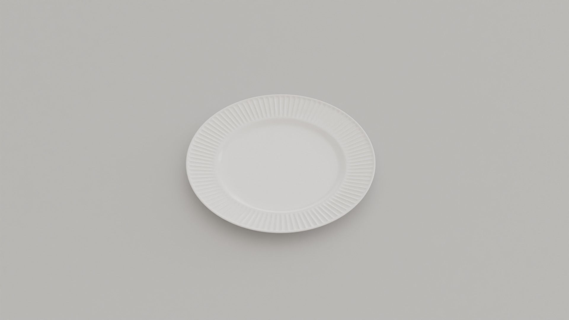 Ridges Cake Plate Low-poly 3D model_5