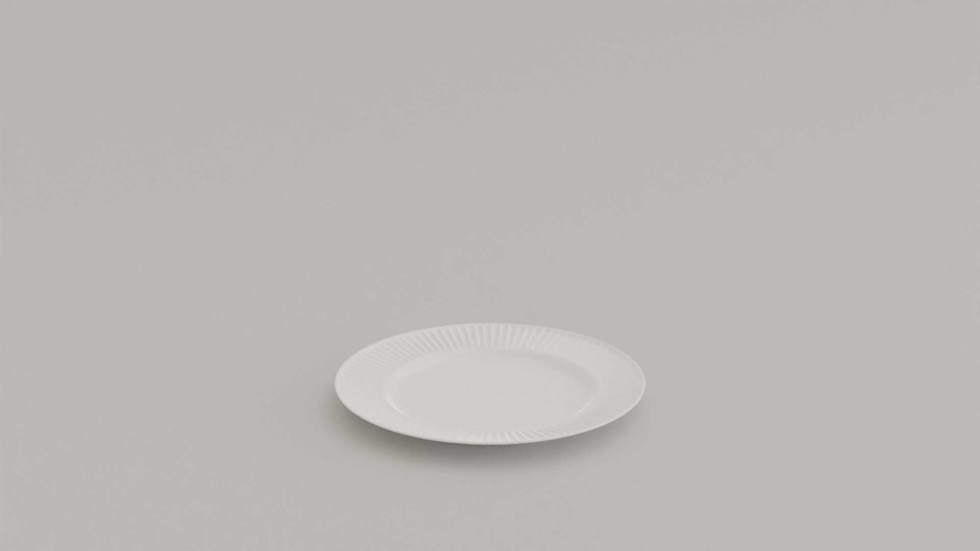 Ridges Cake Plate Low-poly 3D model_1
