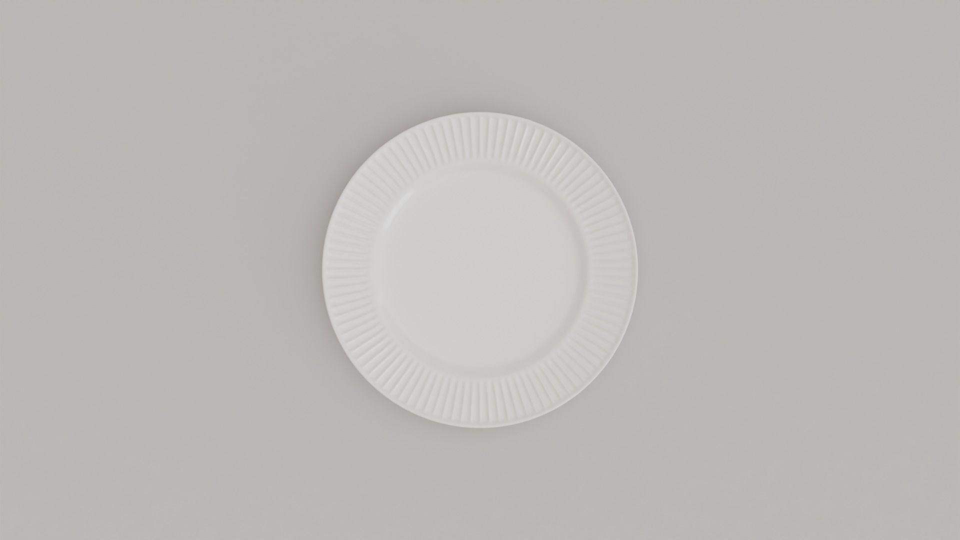 Ridges Cake Plate Low-poly 3D model_2