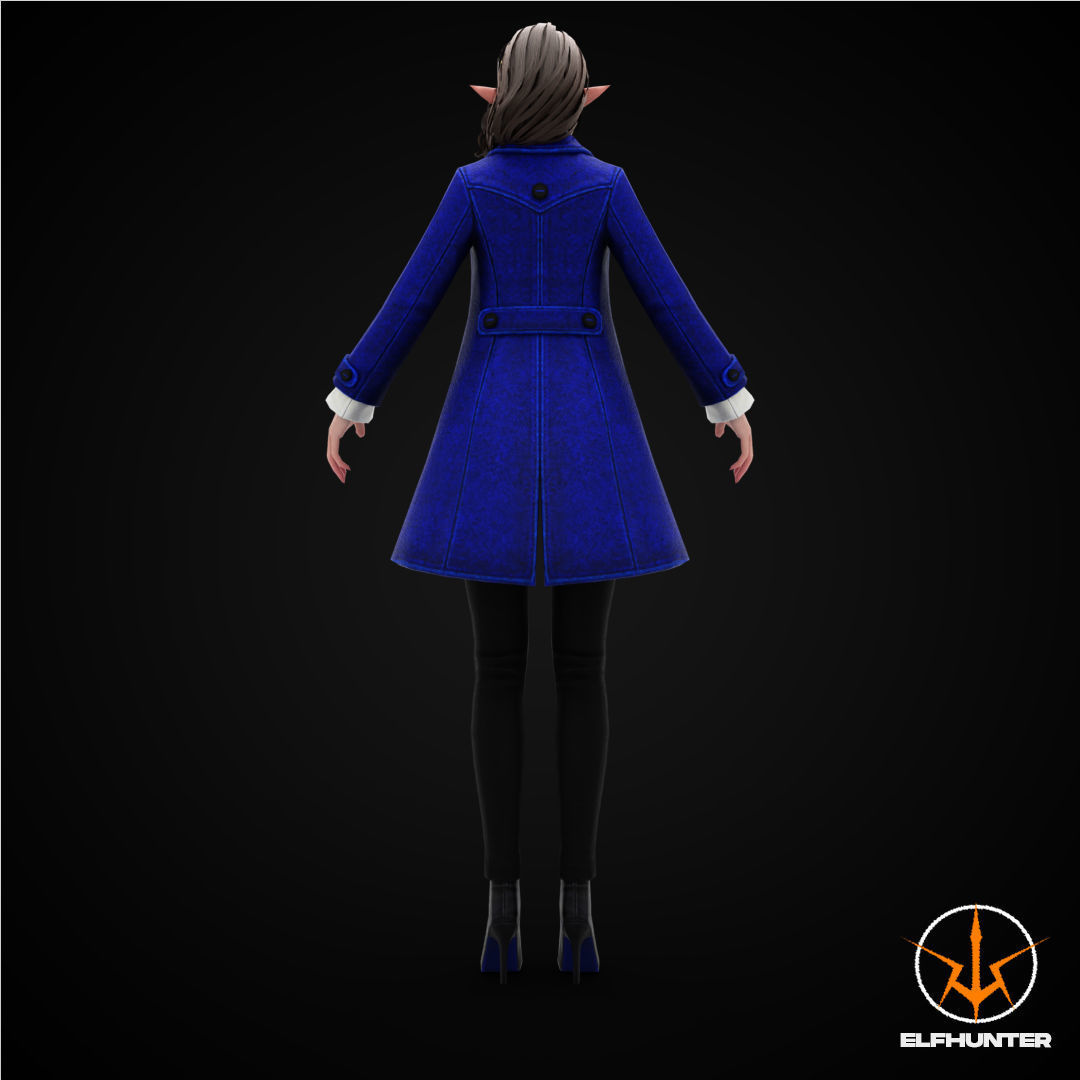 EXCLUSIVE ELF HUNTER EDITION RIGGED CHARACTER ELF HOLIDAY Low-poly 3D model_4