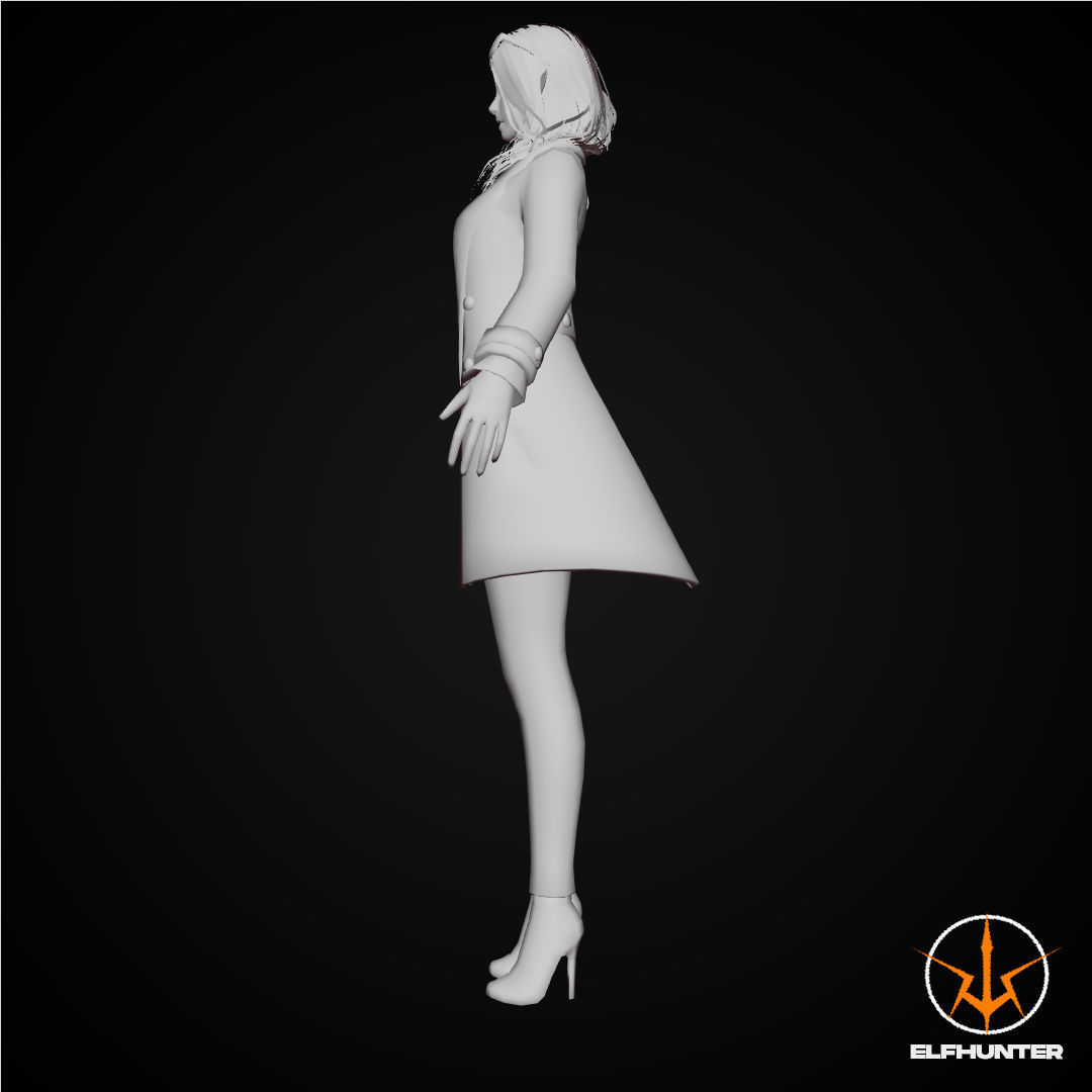 EXCLUSIVE ELF HUNTER EDITION RIGGED CHARACTER ELF HOLIDAY Low-poly 3D model_9