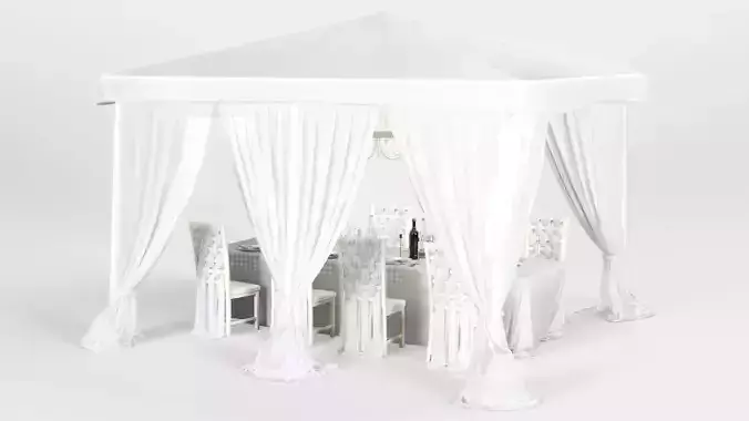 Party tent 3D model