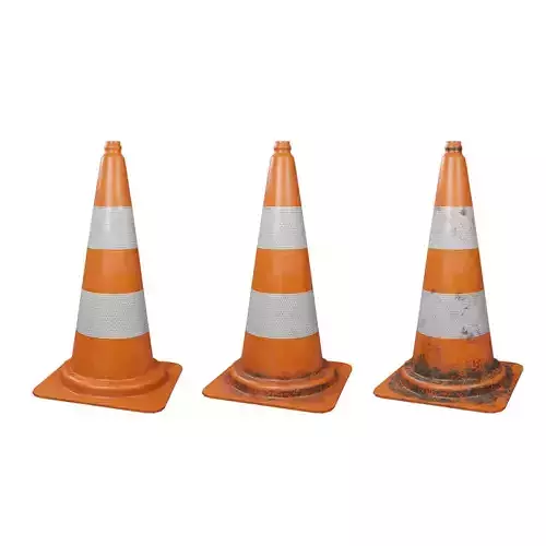 Traffic Cone Free low-poly 3D model
