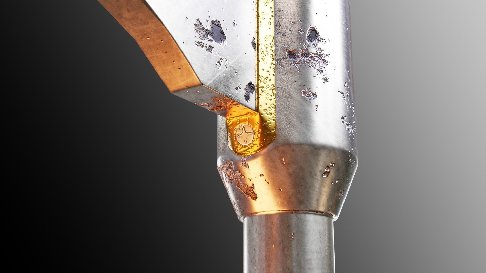 Executioners Axe Low-poly 3D model_13