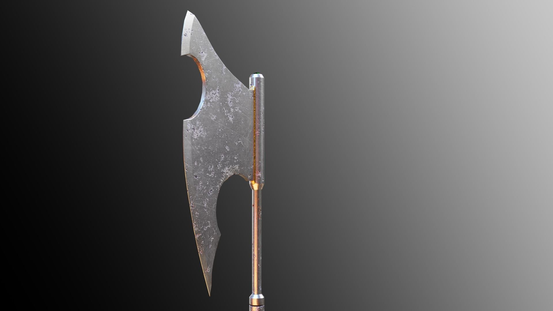 Executioners Axe Low-poly 3D model_3