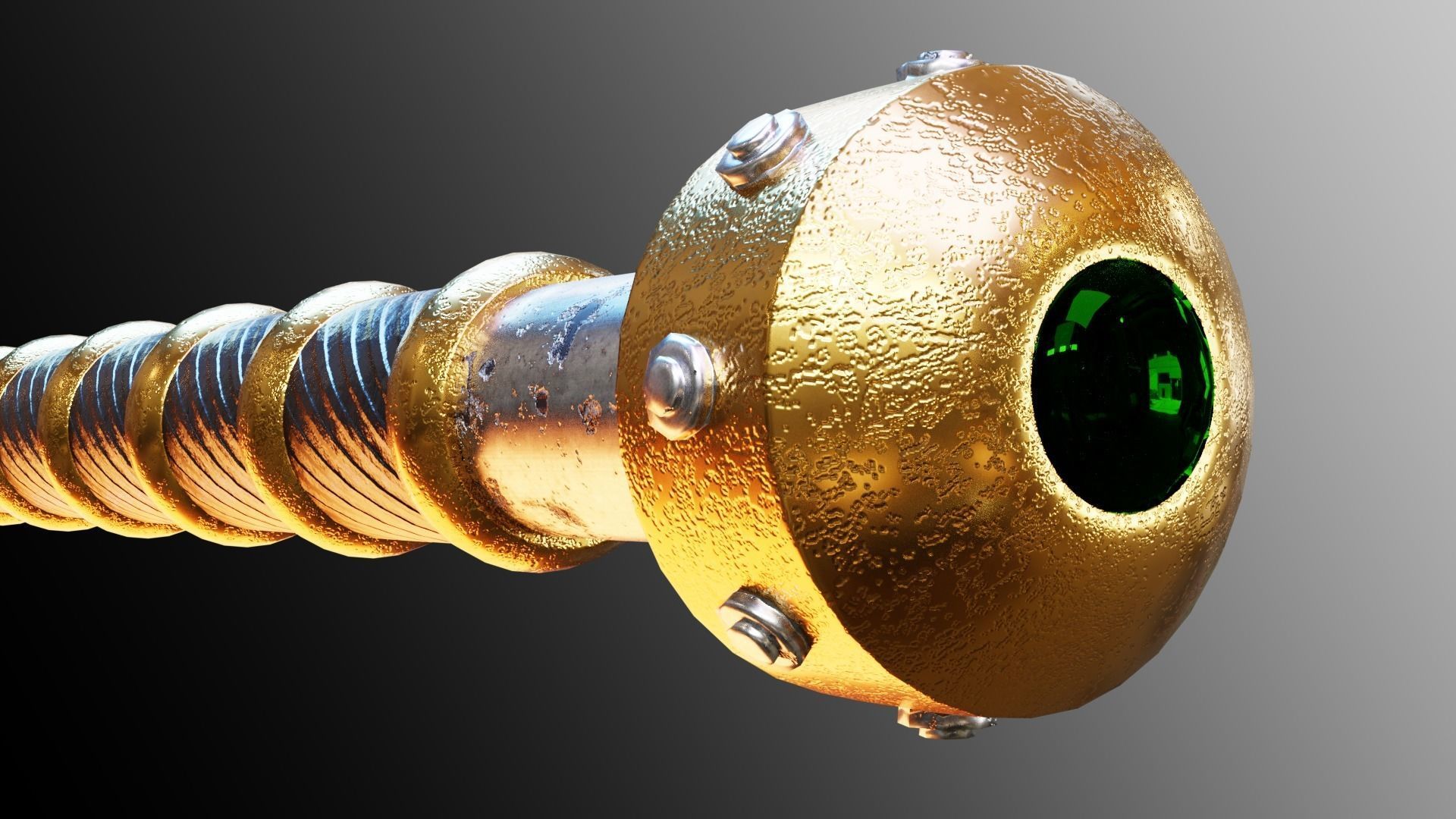 Executioners Axe Low-poly 3D model_9