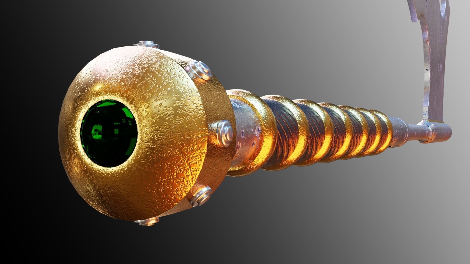 Executioners Axe Low-poly 3D model_16