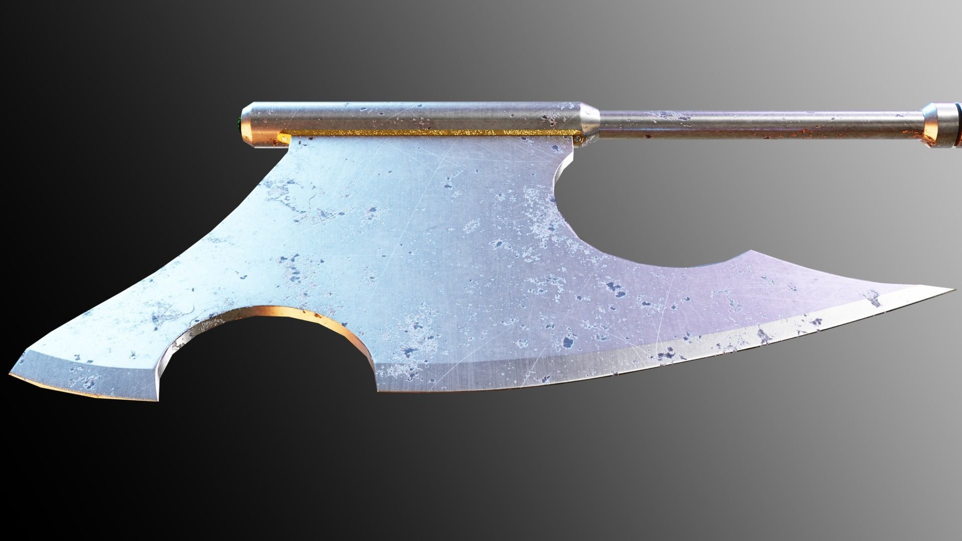Executioners Axe Low-poly 3D model_11