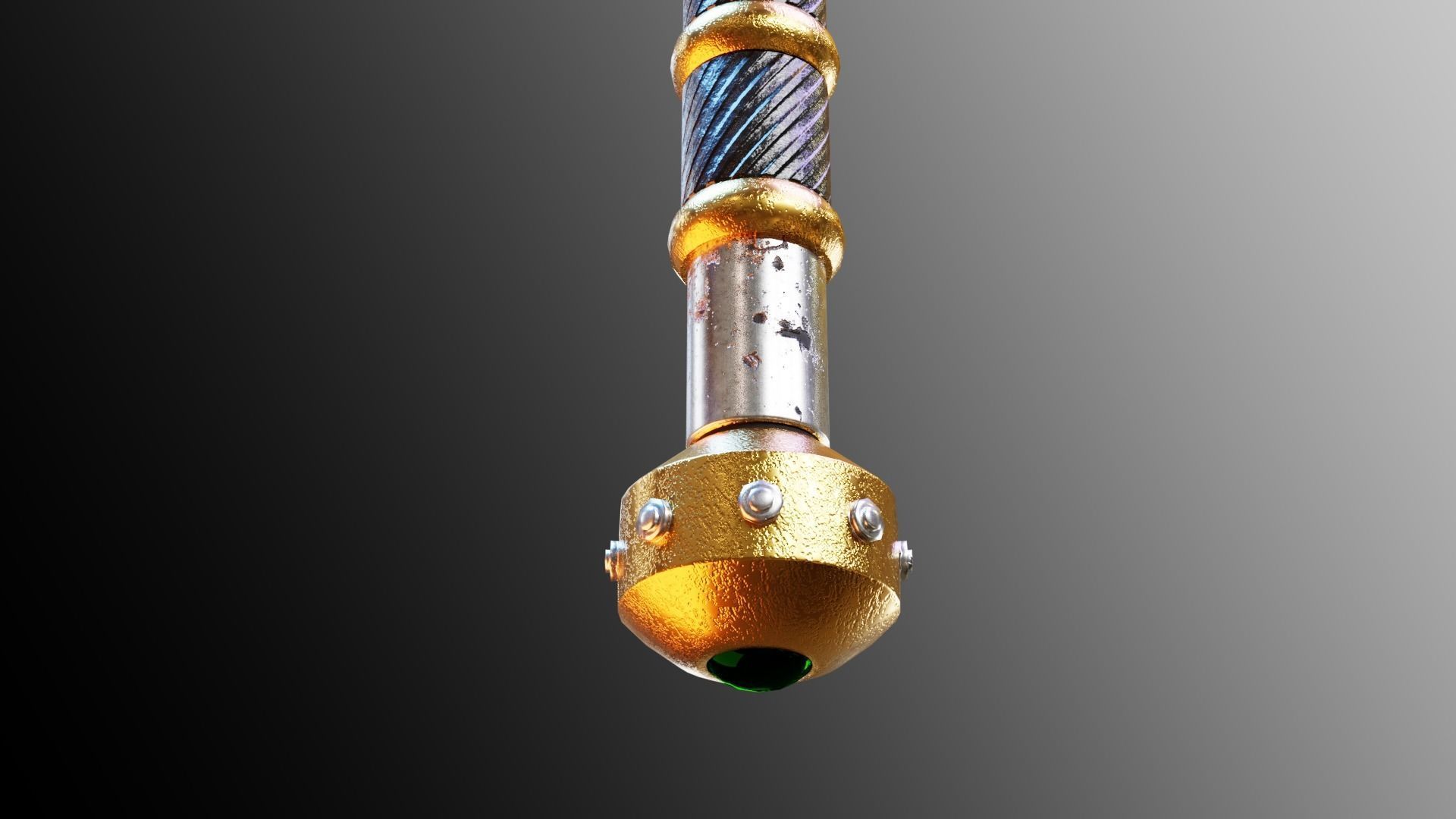 Executioners Axe Low-poly 3D model_8