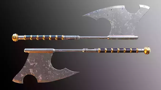 Executioners Axe Low-poly 3D model