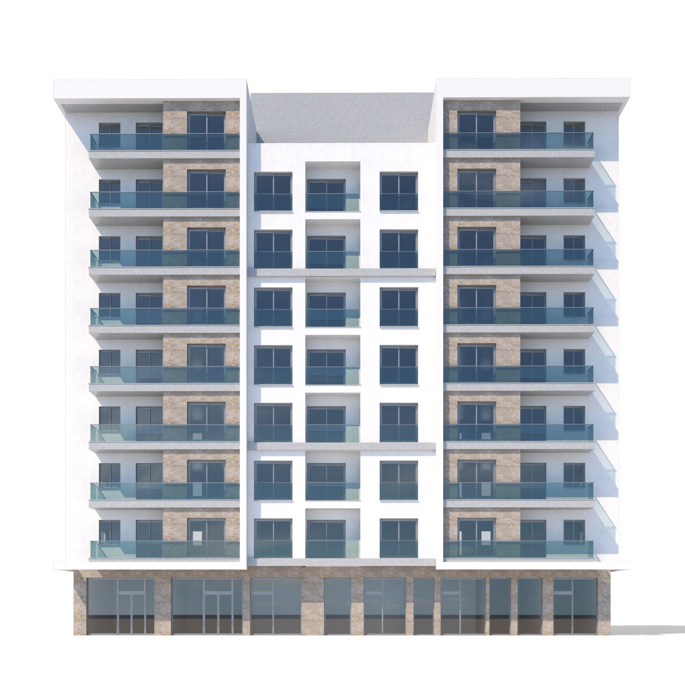 Holyrod Residential building 3D model_3
