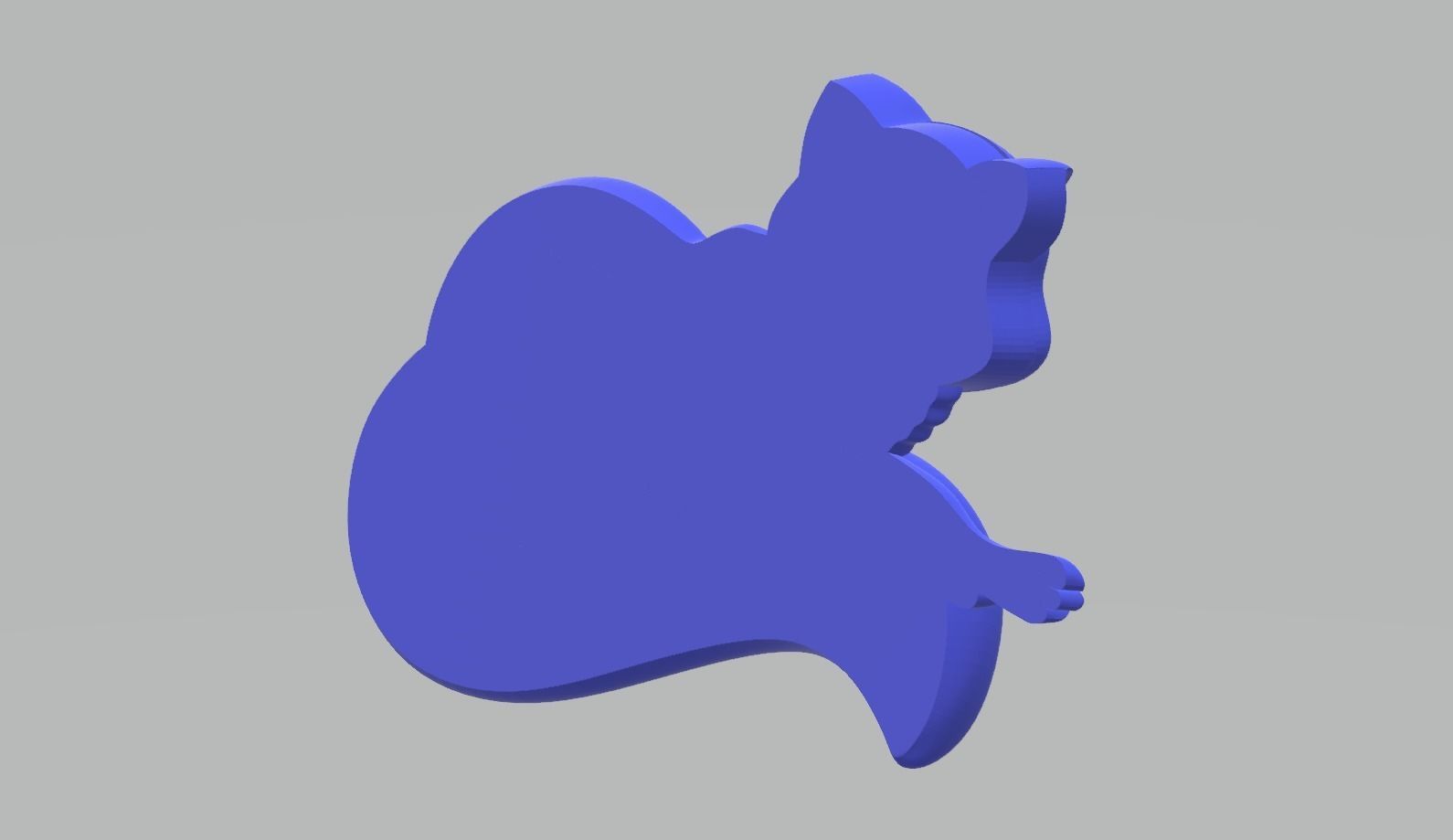 Squirrel Pendant 3D print model_2