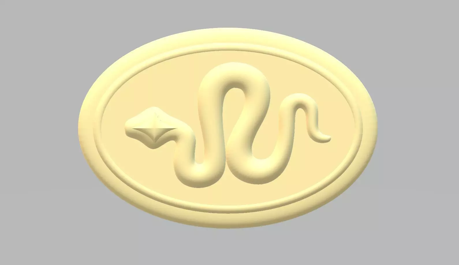 Snake Pendant  3D print model_0