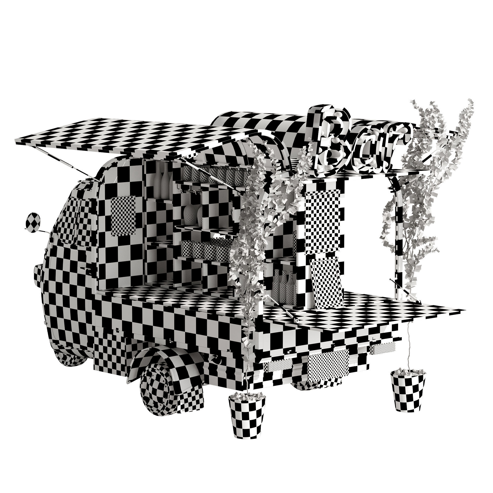 Food truck bar set 2 3D model_13