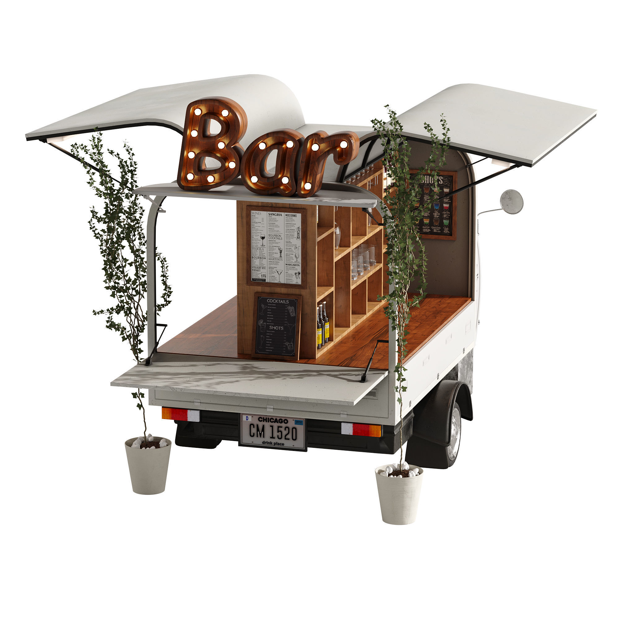 Food truck bar set 2 3D model_17