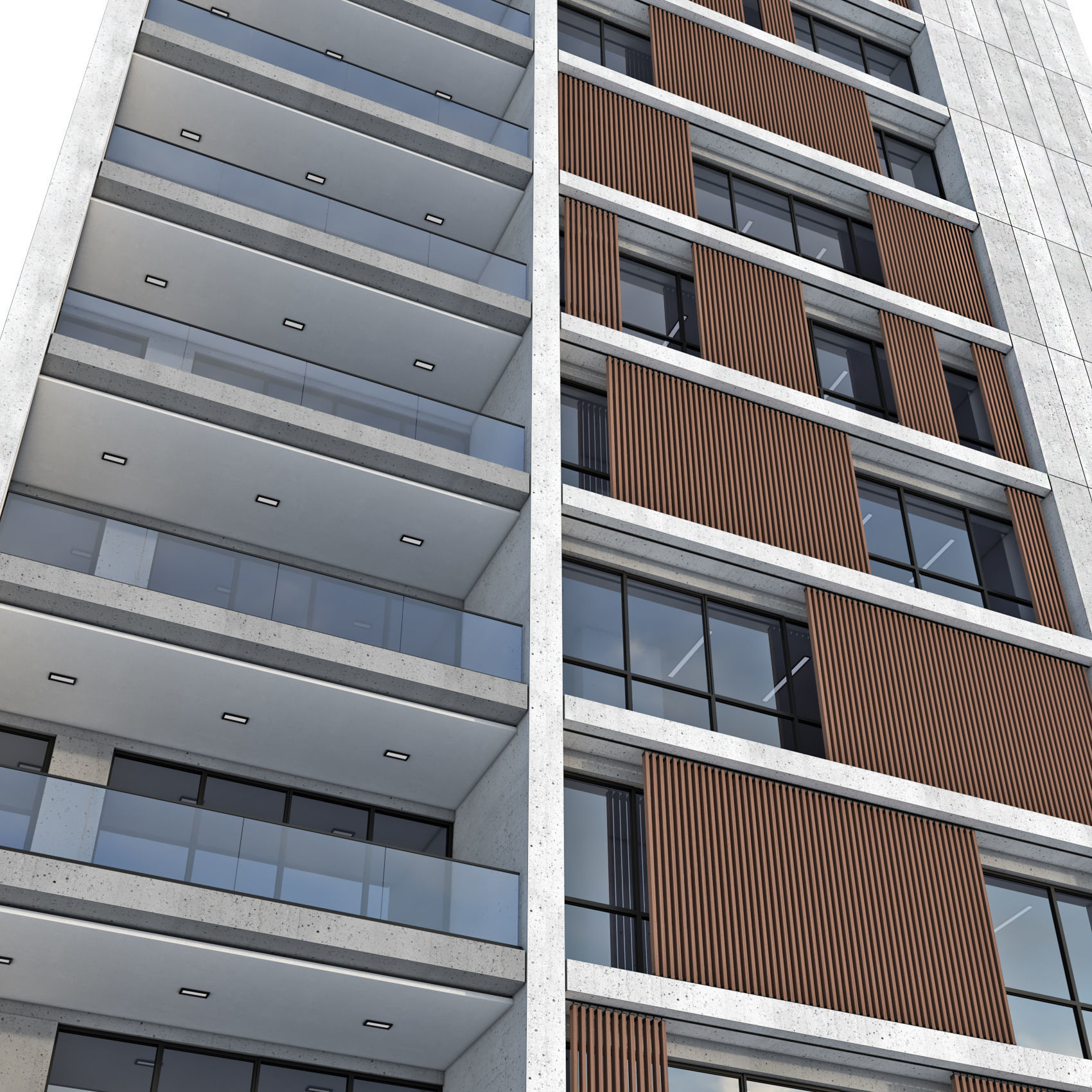 Modern office building No 5 3D model_3