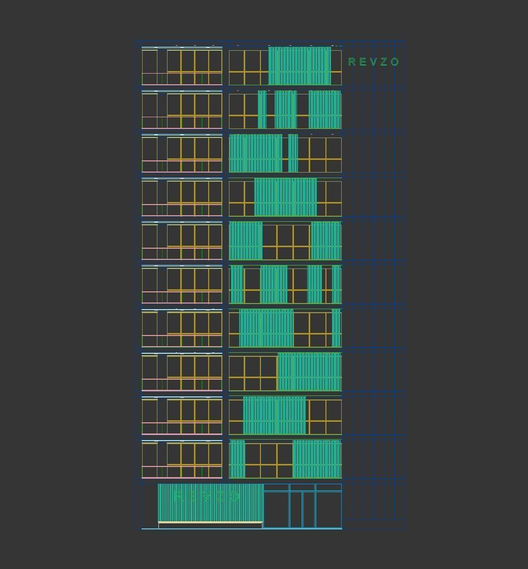 Modern office building No 5 3D model_10