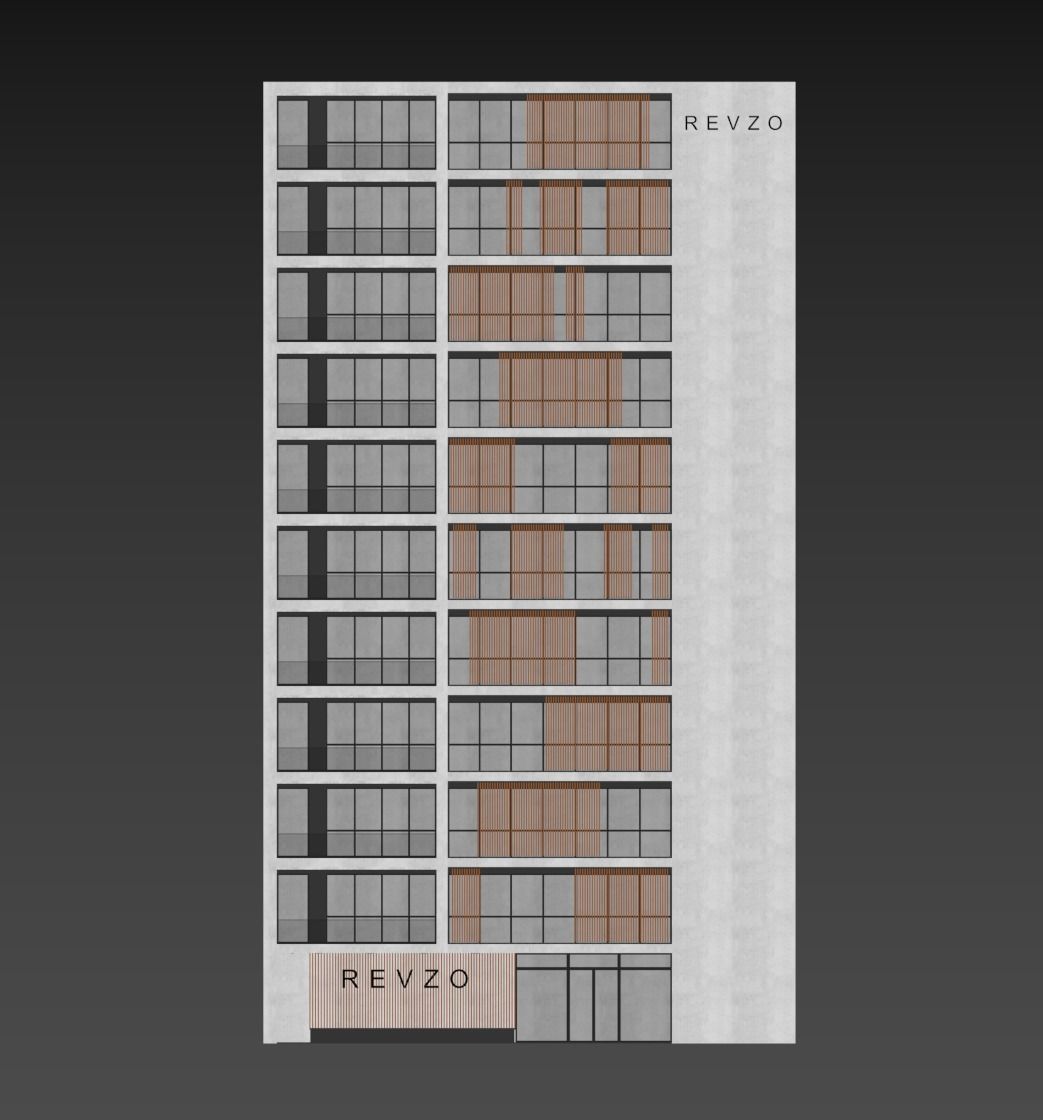 Modern office building No 5 3D model_8