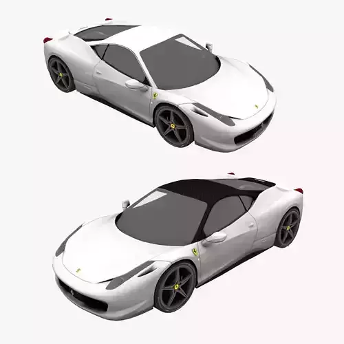 ferrari 458 Low-poly 3D model