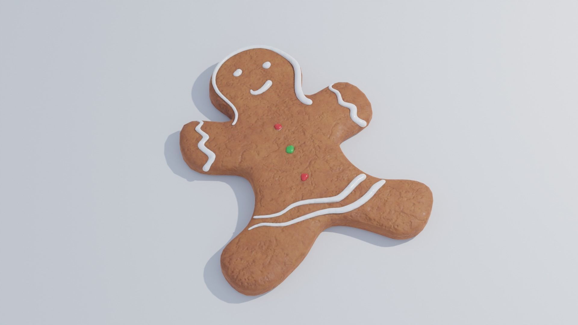 Gingerbread Cookies 4K and 2K 3D model_9