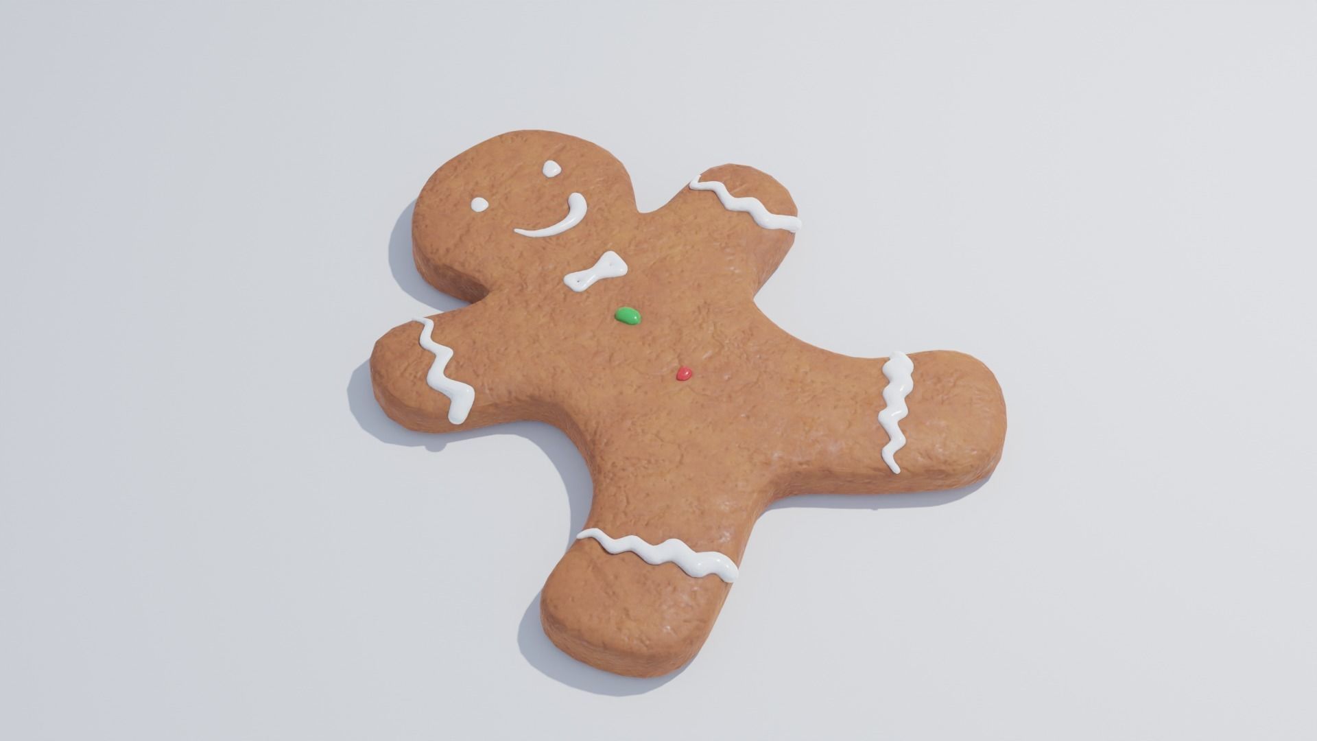 Gingerbread Cookies 4K and 2K 3D model_6