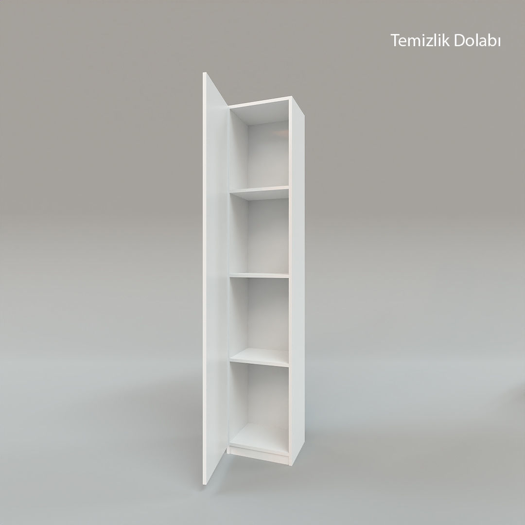 Cabinets for WC Storage and Coat Check Free 3D model_1