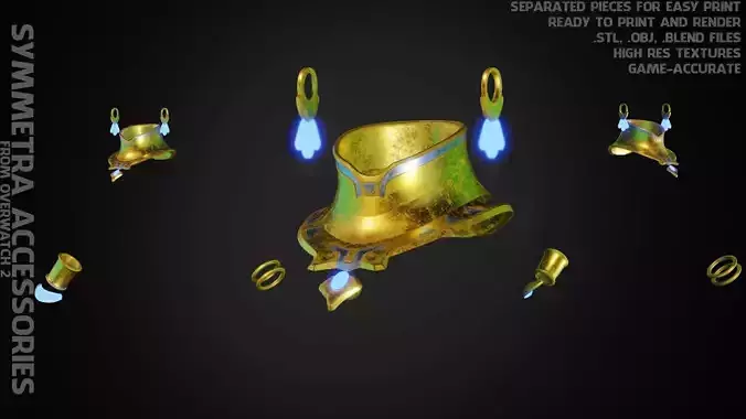 Overwatch 2 Symmetra Accessories  3D print model