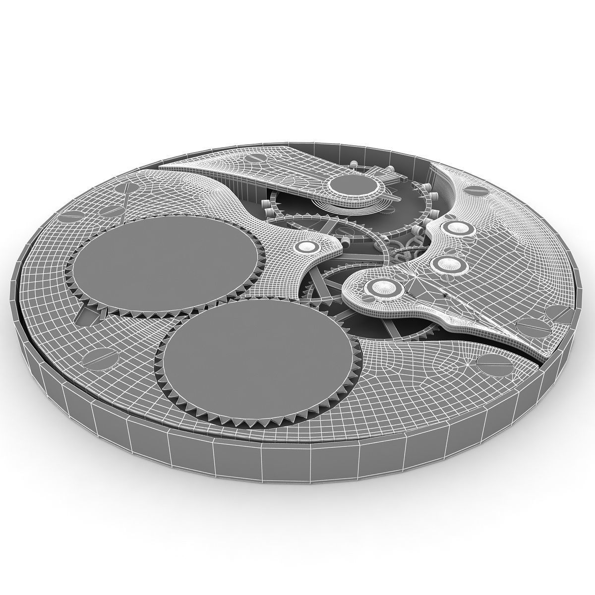 Watch Mechanism 3D model CGTrader