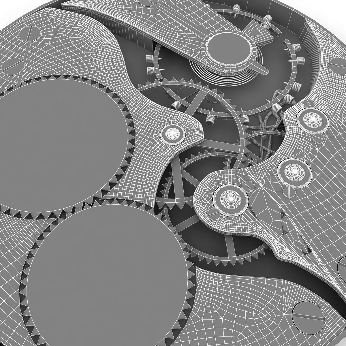 Watch Mechanism 3D model CGTrader