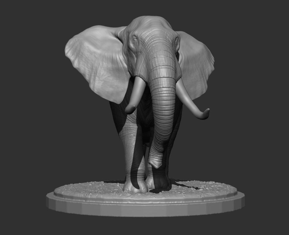 3D Print Elephant Pose 01 3D print model_1