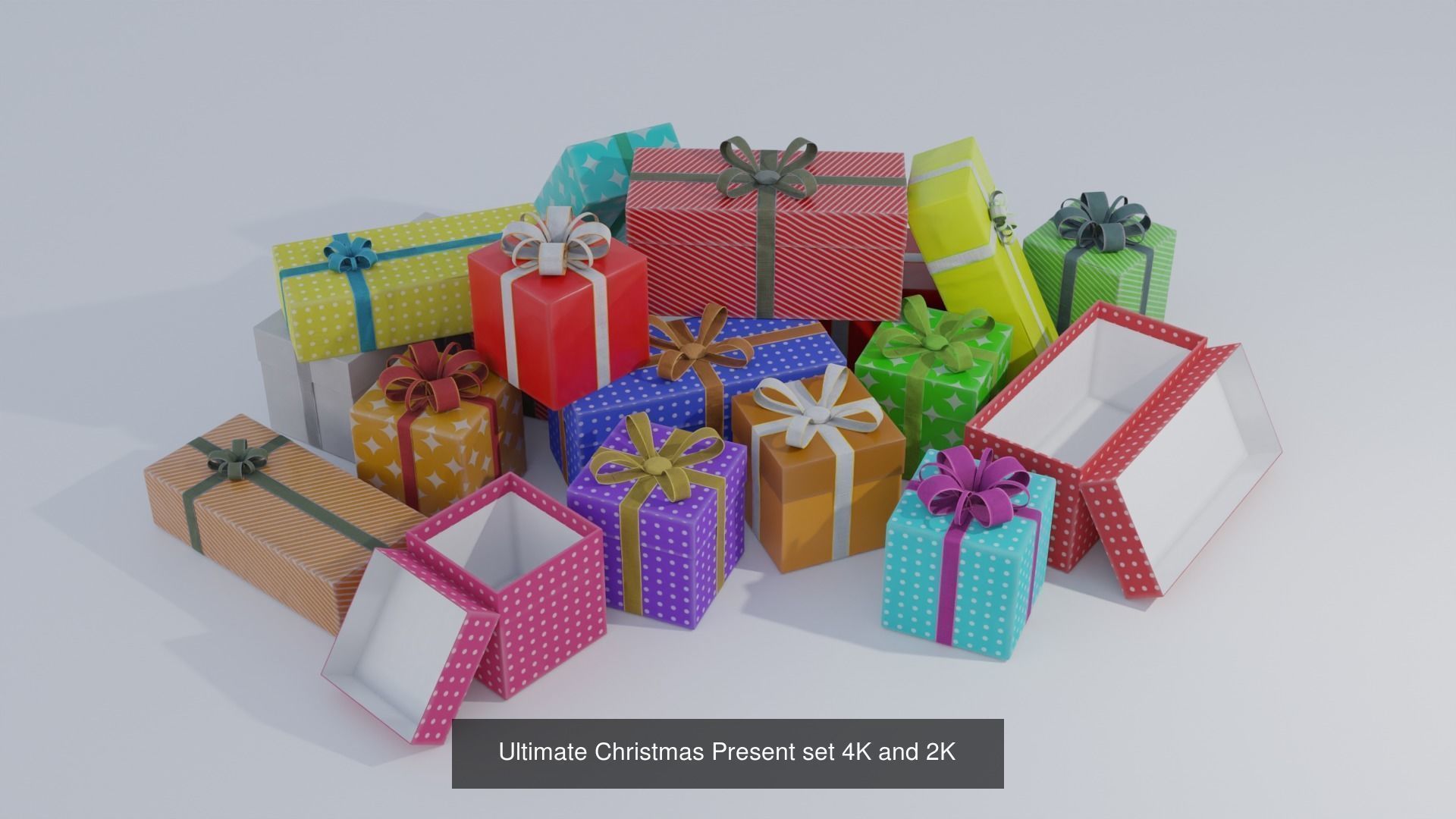 Christmas Essential Props 3D Model Collection_1