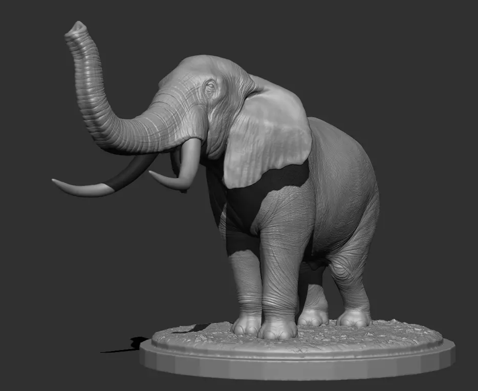 3D Print Elephant Pose 03 3D print model_0