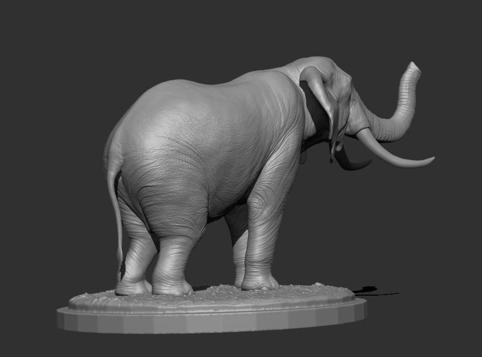 3D Print Elephant Pose 03 3D print model_2