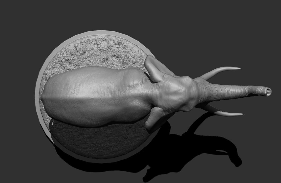 3D Print Elephant Pose 03 3D print model_1