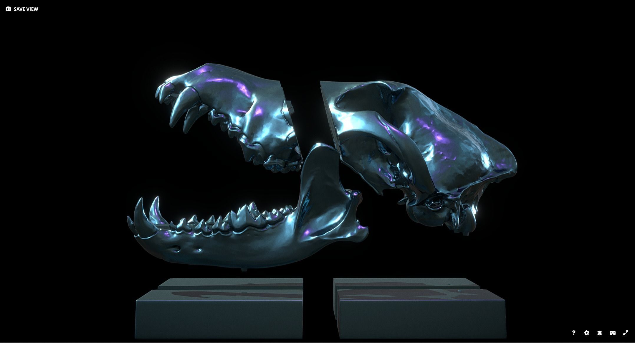 Deco Skull  3D print model_1