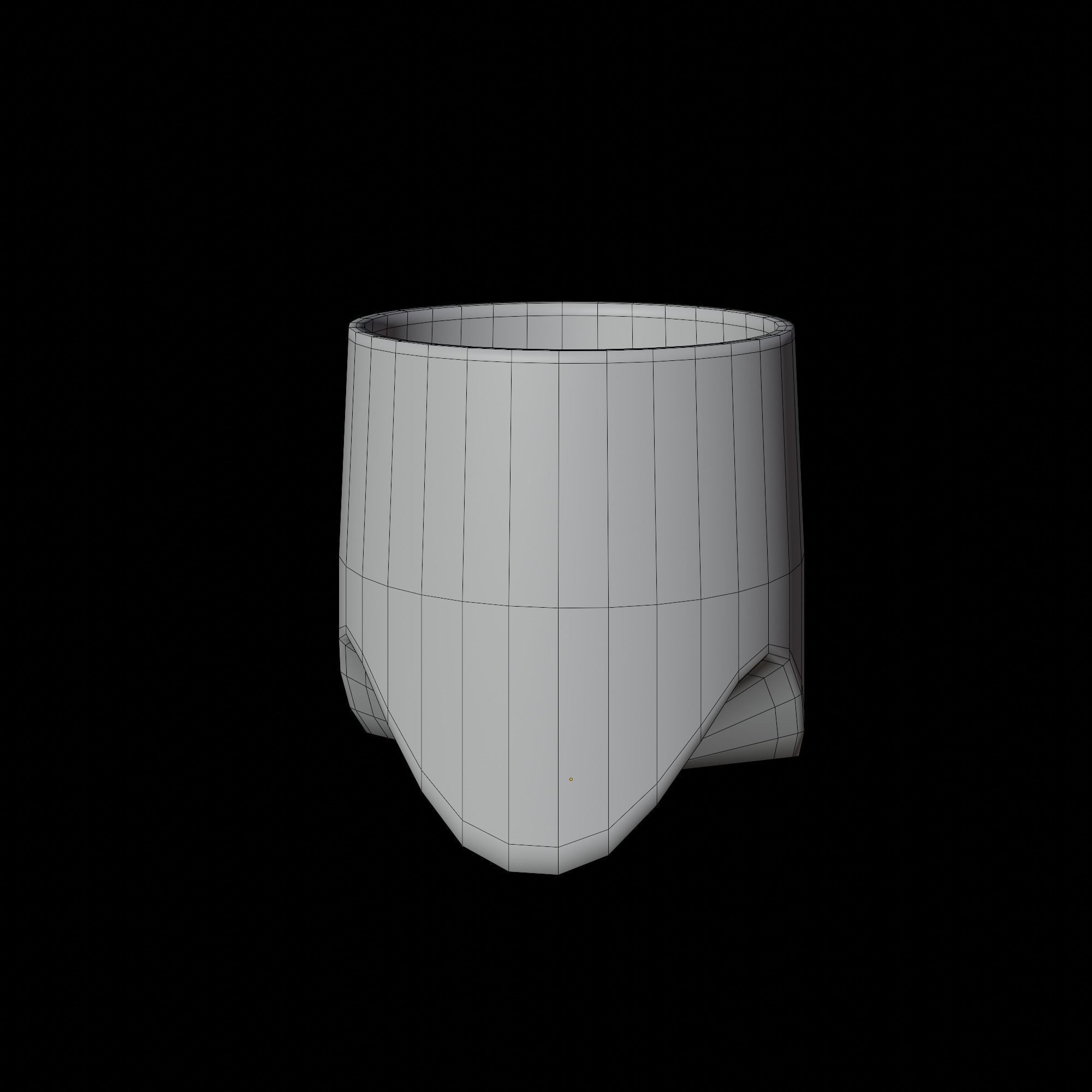 Ceramic Home Modern Shape Flower Planter Pot for Succulent Free 3D model_2