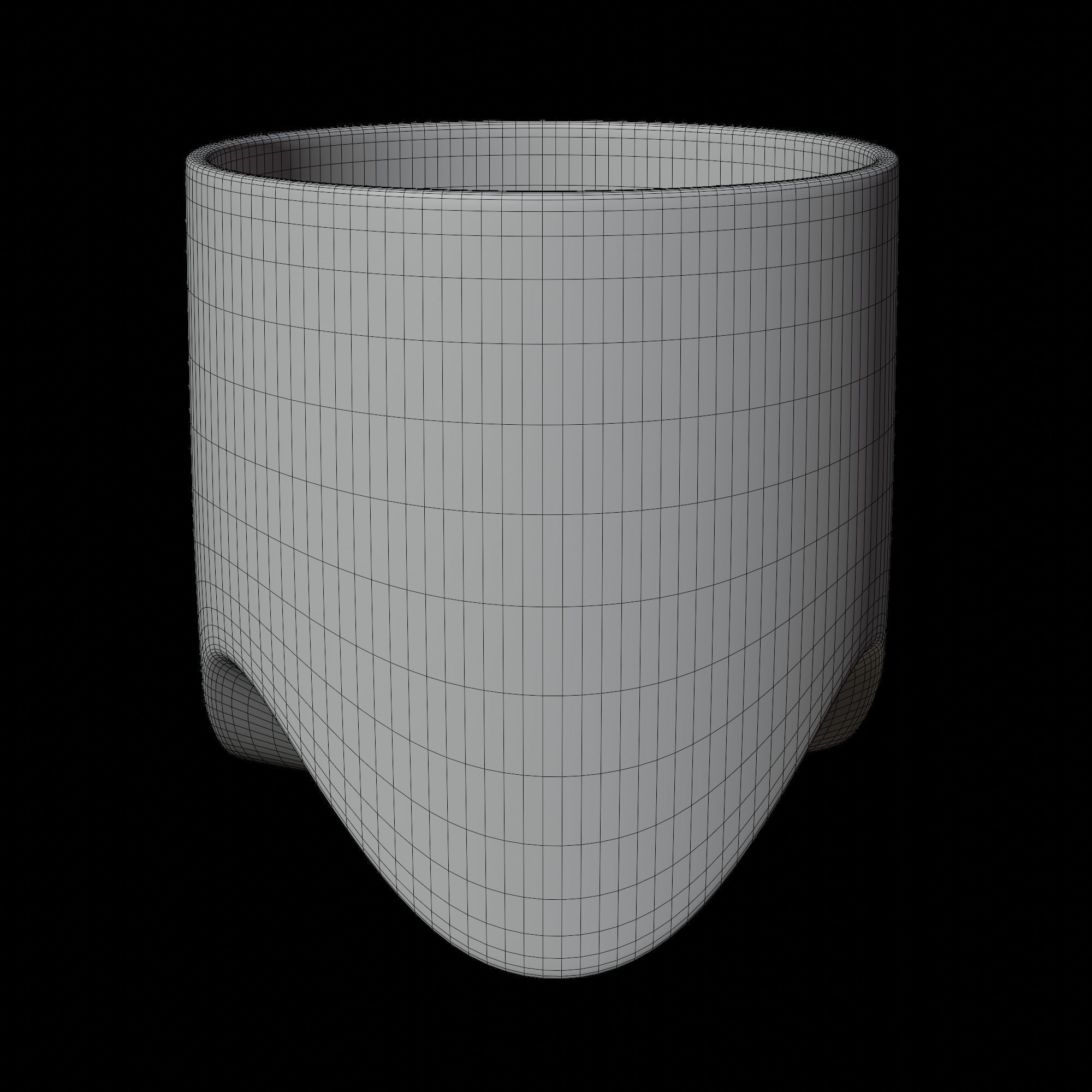 Ceramic Home Modern Shape Flower Planter Pot for Succulent Free 3D model_7