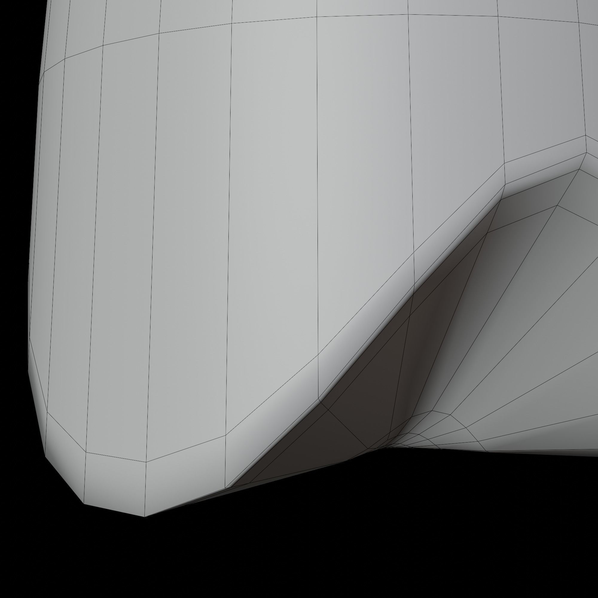 Ceramic Home Modern Shape Flower Planter Pot for Succulent Free 3D model_5