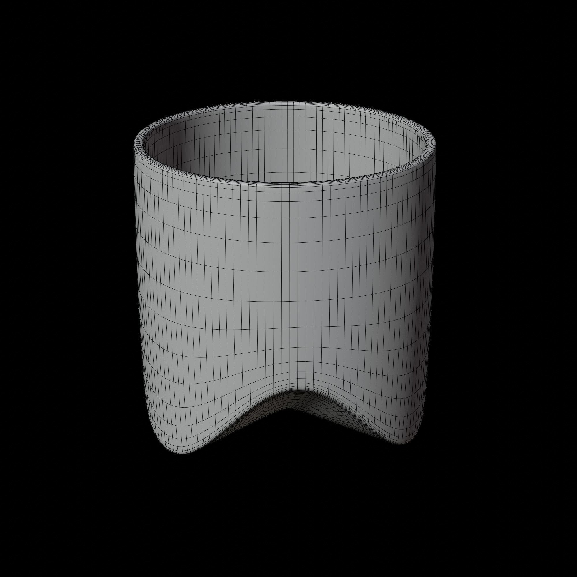 Ceramic Home Modern Shape Flower Planter Pot for Succulent Free 3D model_9