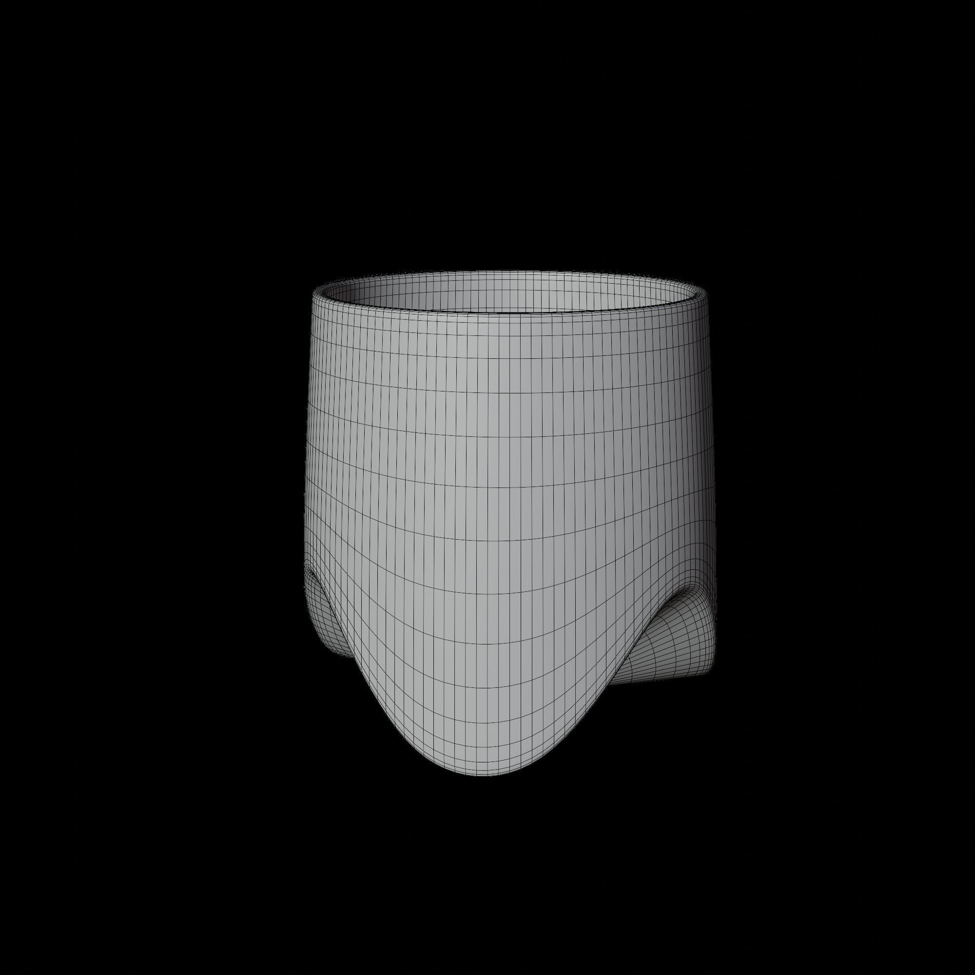 Ceramic Home Modern Shape Flower Planter Pot for Succulent Free 3D model_1