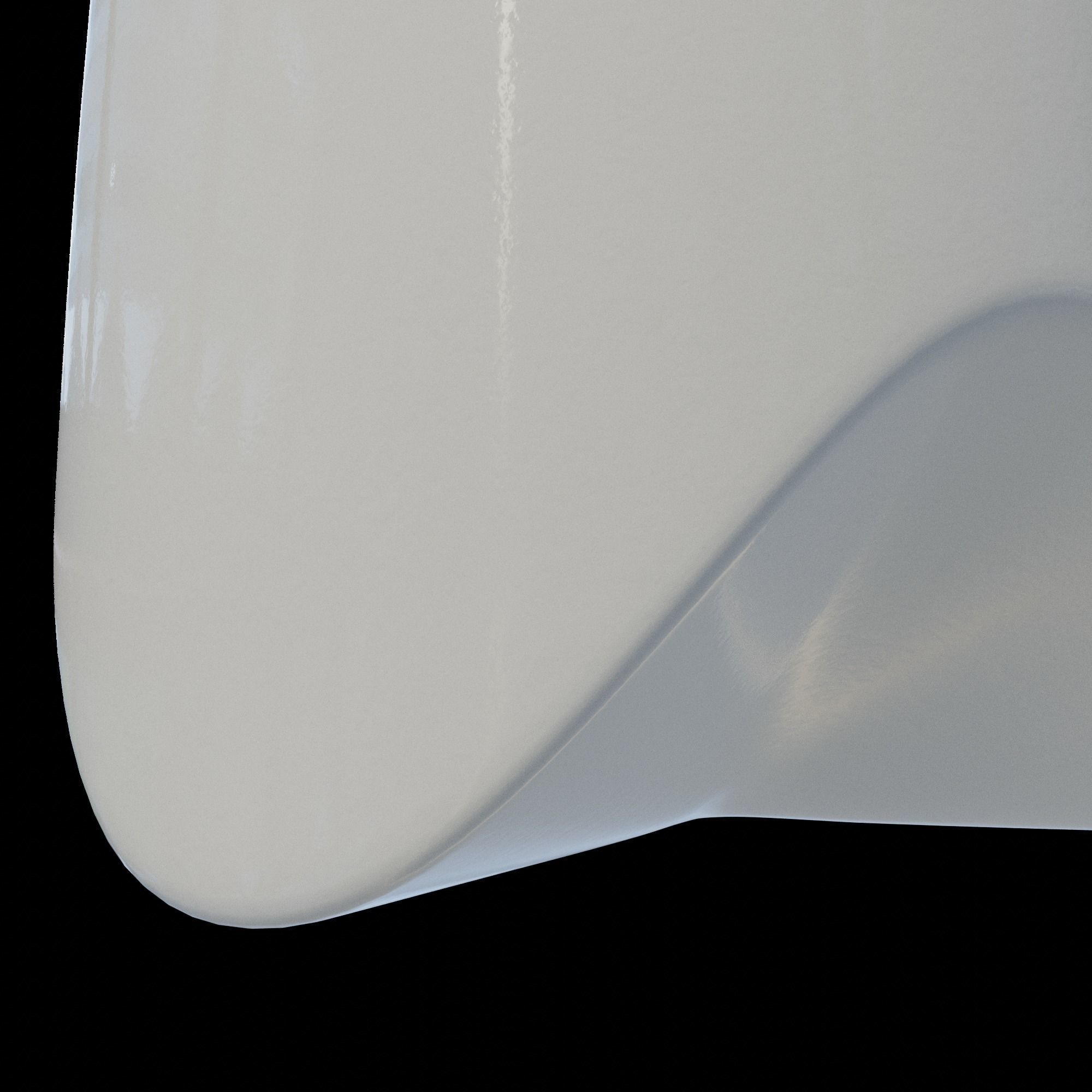 Ceramic Home Modern Shape Flower Planter Pot for Succulent Free 3D model_3