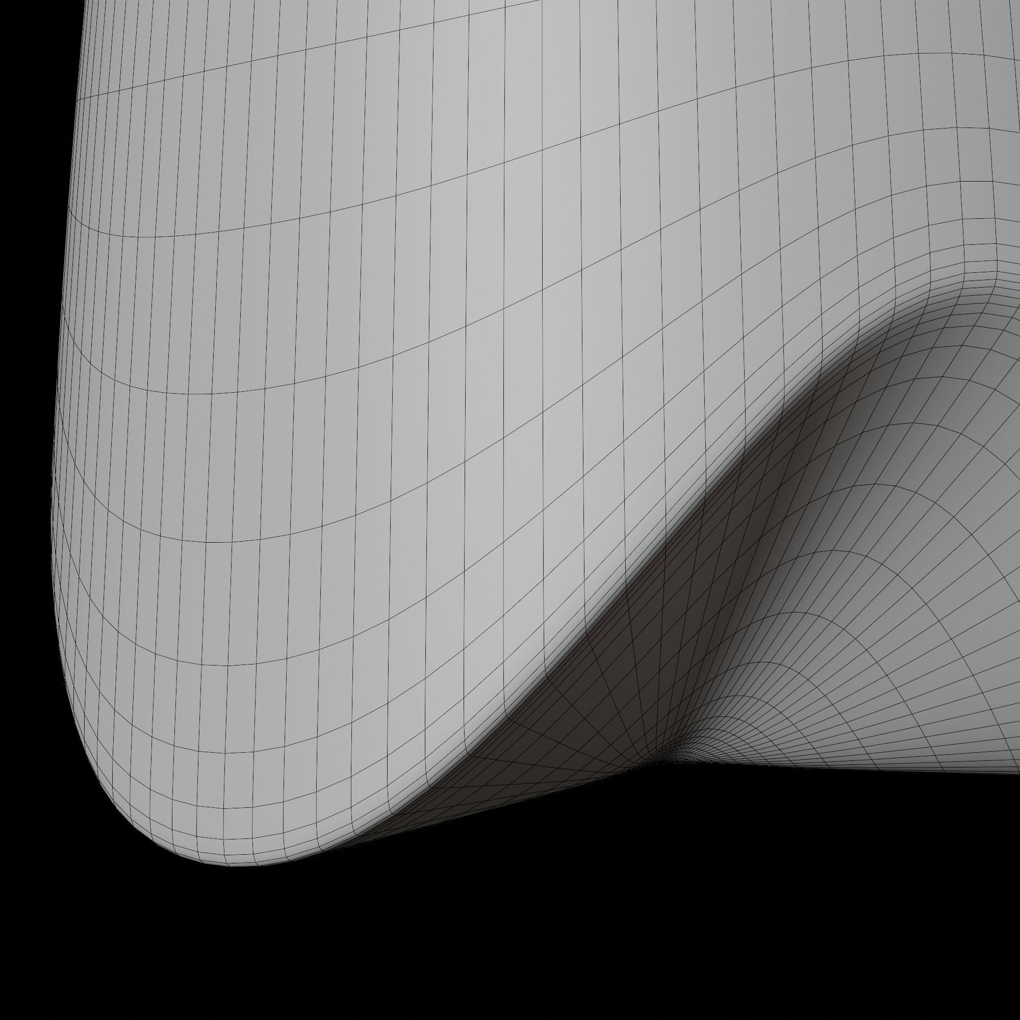 Ceramic Home Modern Shape Flower Planter Pot for Succulent Free 3D model_4