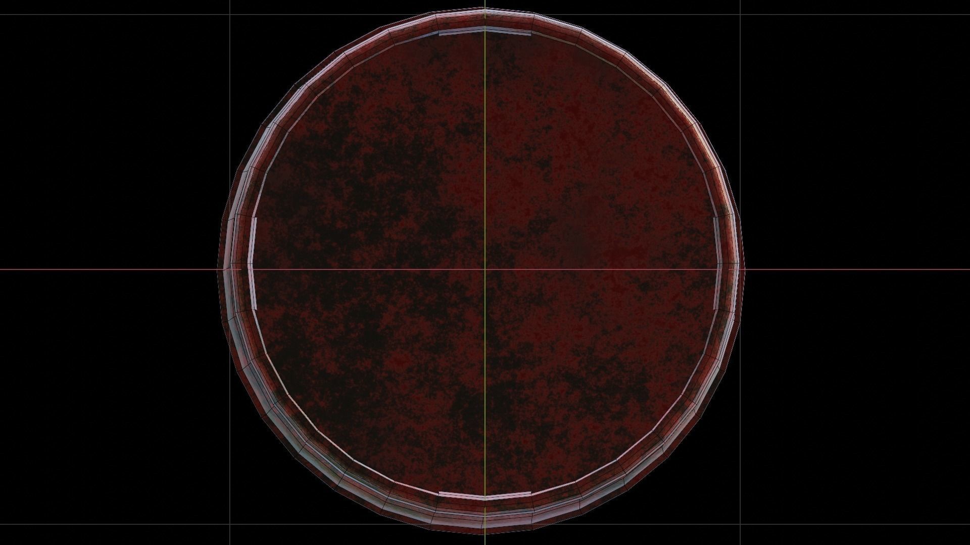 Damaged Gas Tank Low-poly 3D model_16