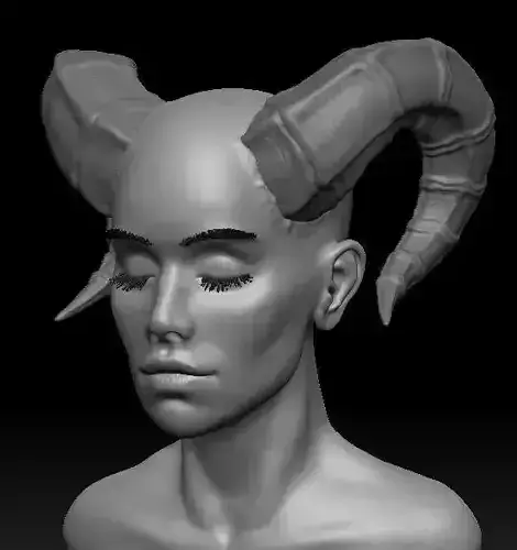 woman with horns
