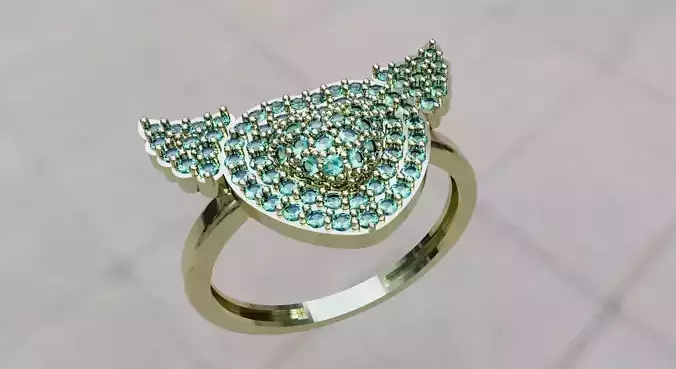 winged heart ring