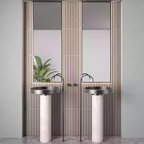 beiege bathroom furniture set 83