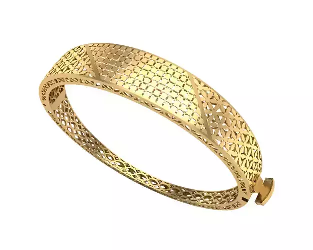 Bracelet 6 gold filigree bangle