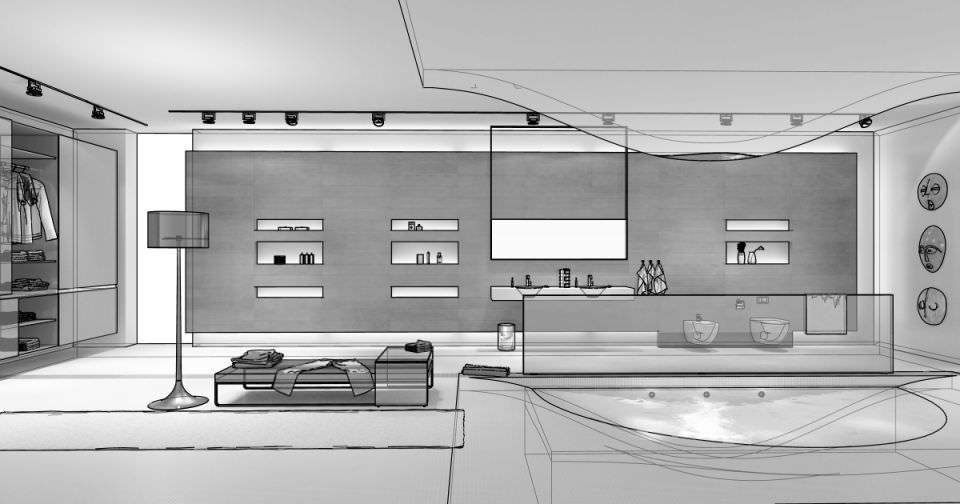 Room With Pool 3D model_1