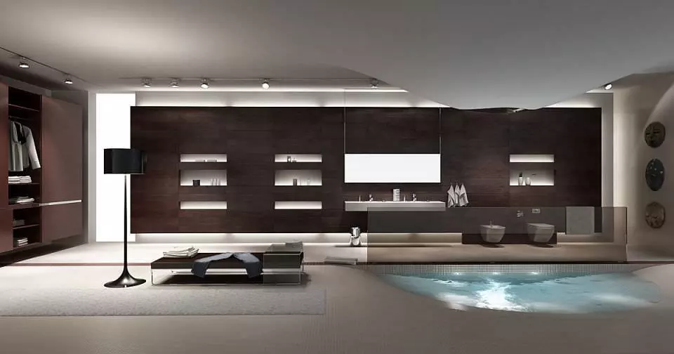 Room With Pool 3D model_0